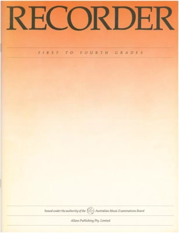 AMEB RECORDER GRADE BOOK GRADES 1 - 4