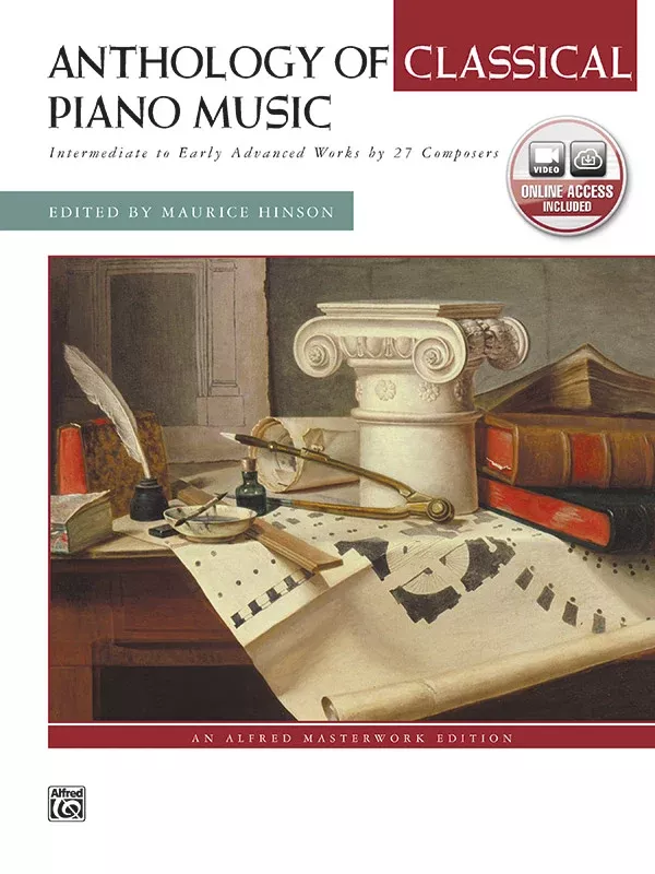 Anthology of Classical Piano Music with Performance Practices in Classical Piano Music: Piano Comb Bound Book & Online Video