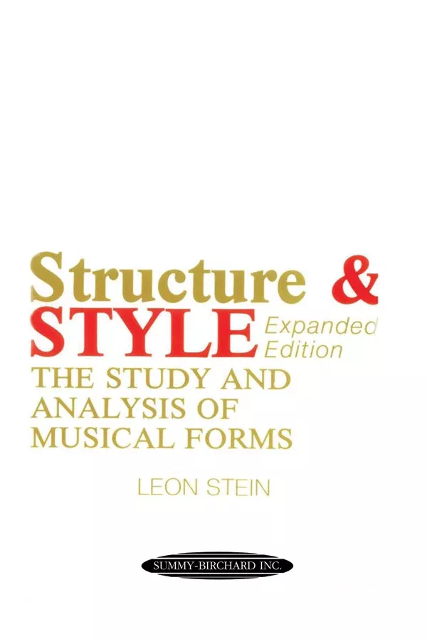 Anthology of Musical Forms: Structure & Style (Expanded Edition): Book