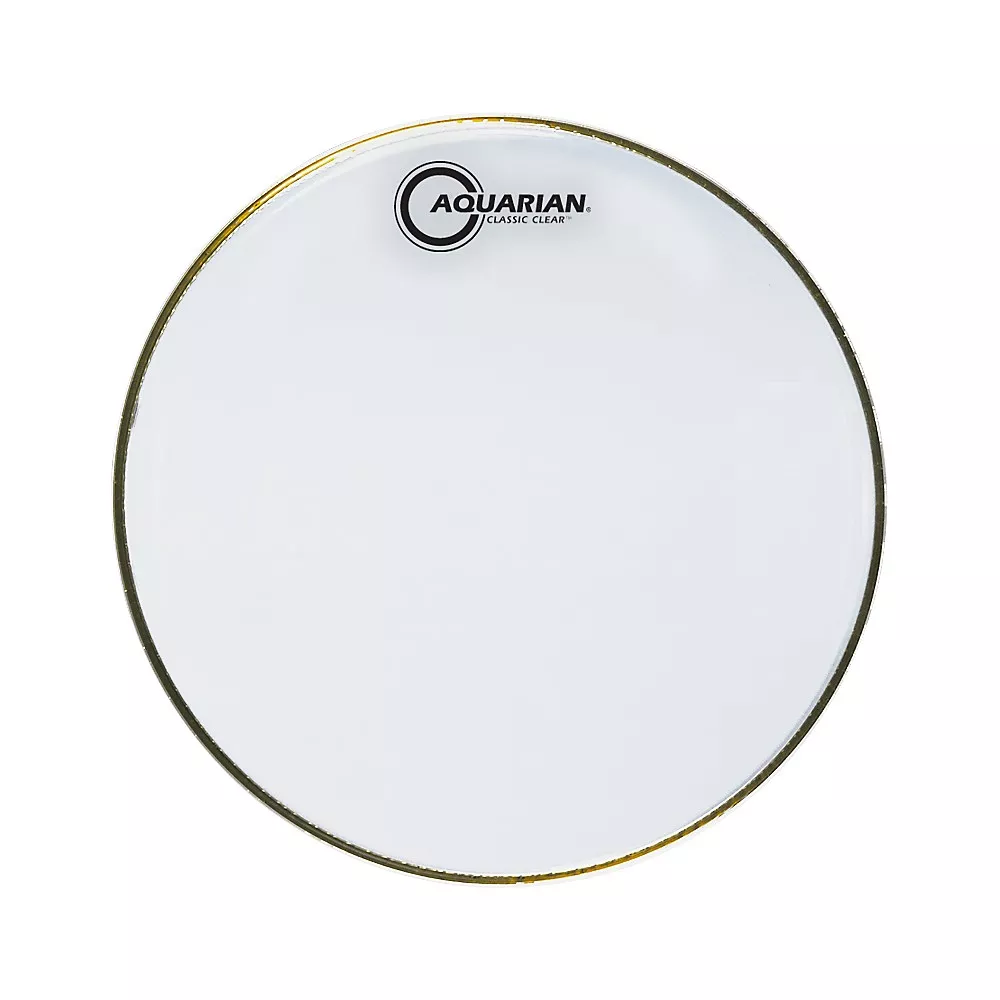 Aquarian Classic Clear Drumhead Black 10 in.