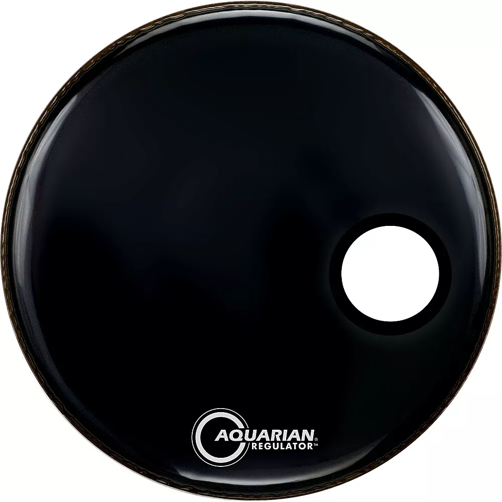 Aquarian RSM Regulator Kick Drum Head - Black 22 in.