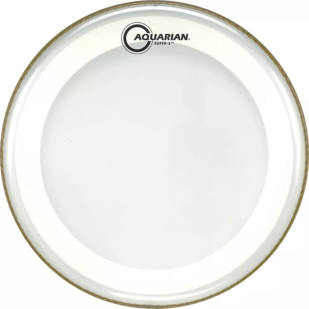 Aquarian Super-2 Clear Drumhead with SX Ring 8 in