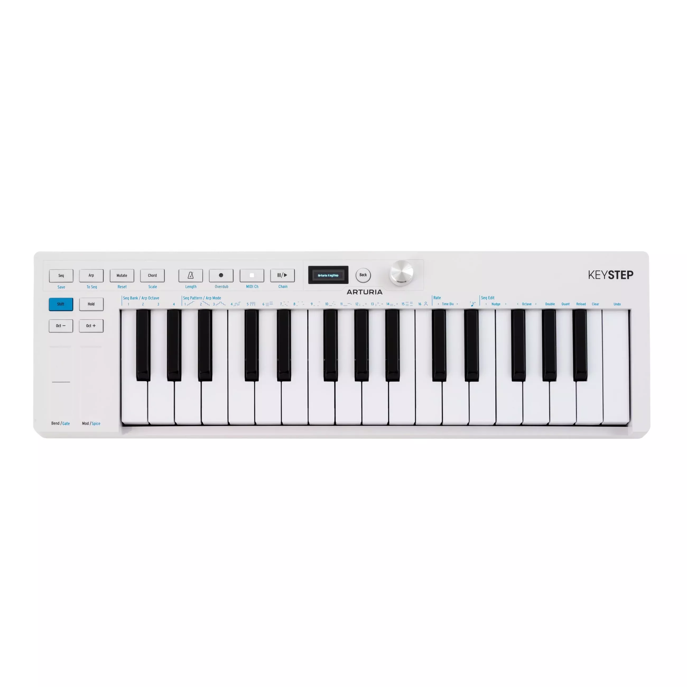 Arturia KeyStep mk2 32-Slimkey Expressive Keyboard MIDI Controller with Onboard Sequencer, Velocity, and Aftertouch