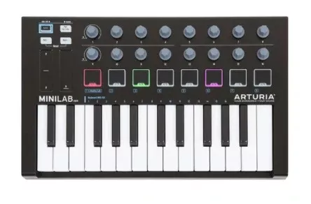 Arturia MiniLab MKII 25 Slim-key Controller – Black Limited Edition
