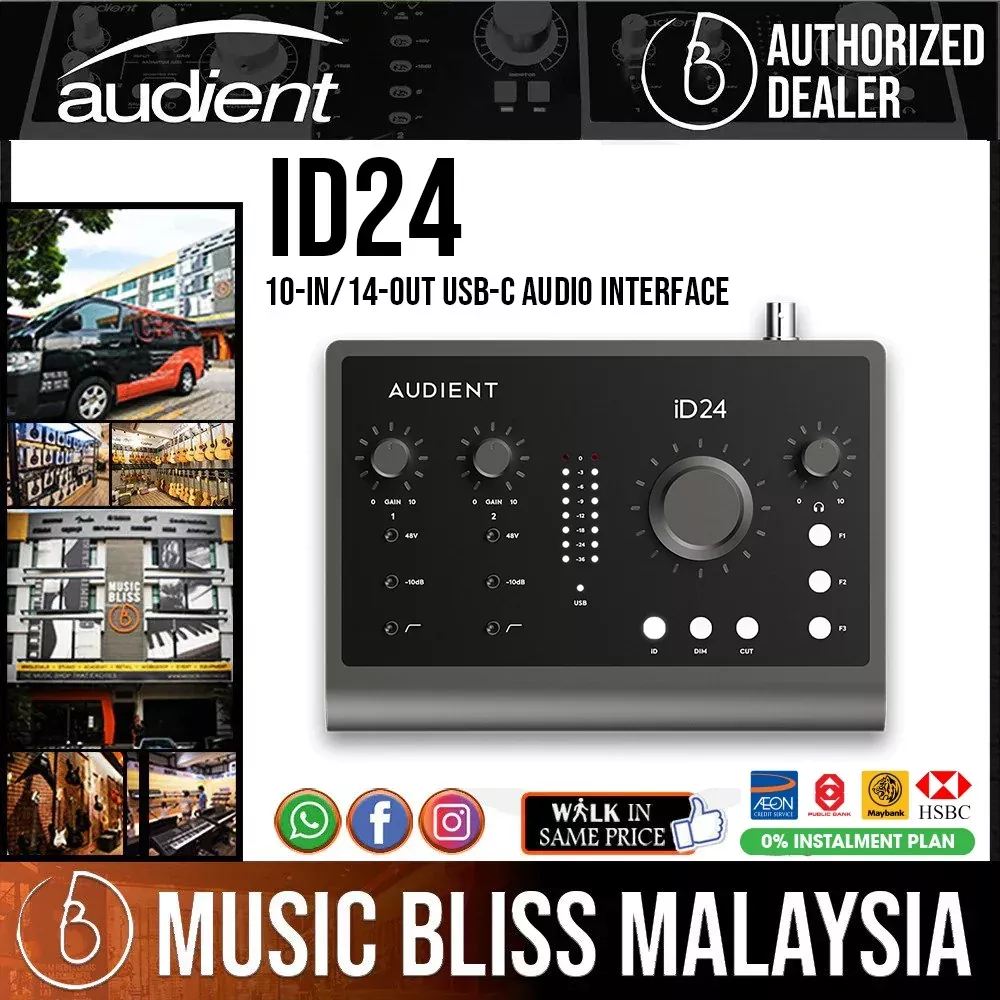 Audient iD24 10 x 14 USB-C Audio Interface