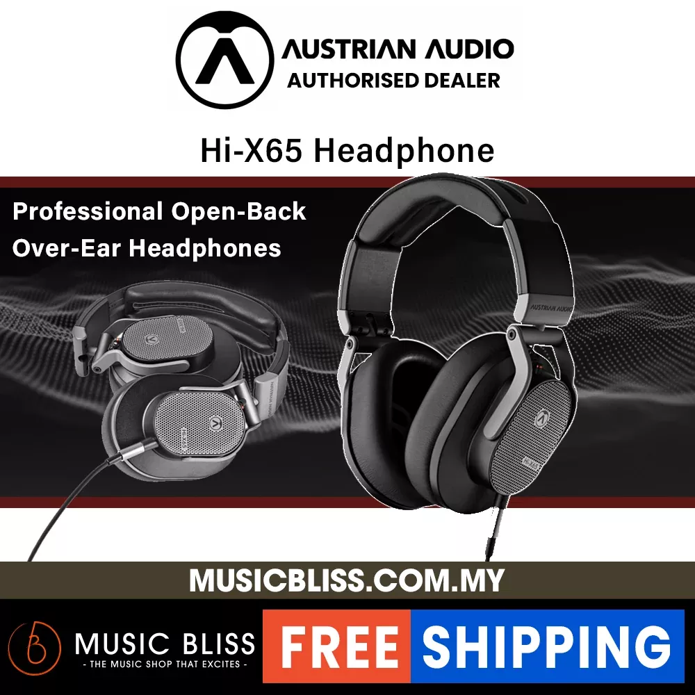 Austrian Audio Hi-X65 Professional Open-Back Over-Ear Headphones