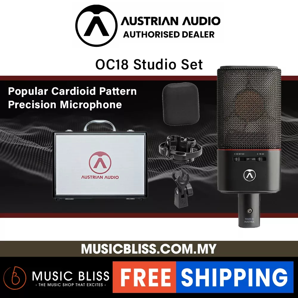 Austrian Audio OC18 Studio Set Large-Diaphragm Cardioid Condenser Microphone (1 Microphone)