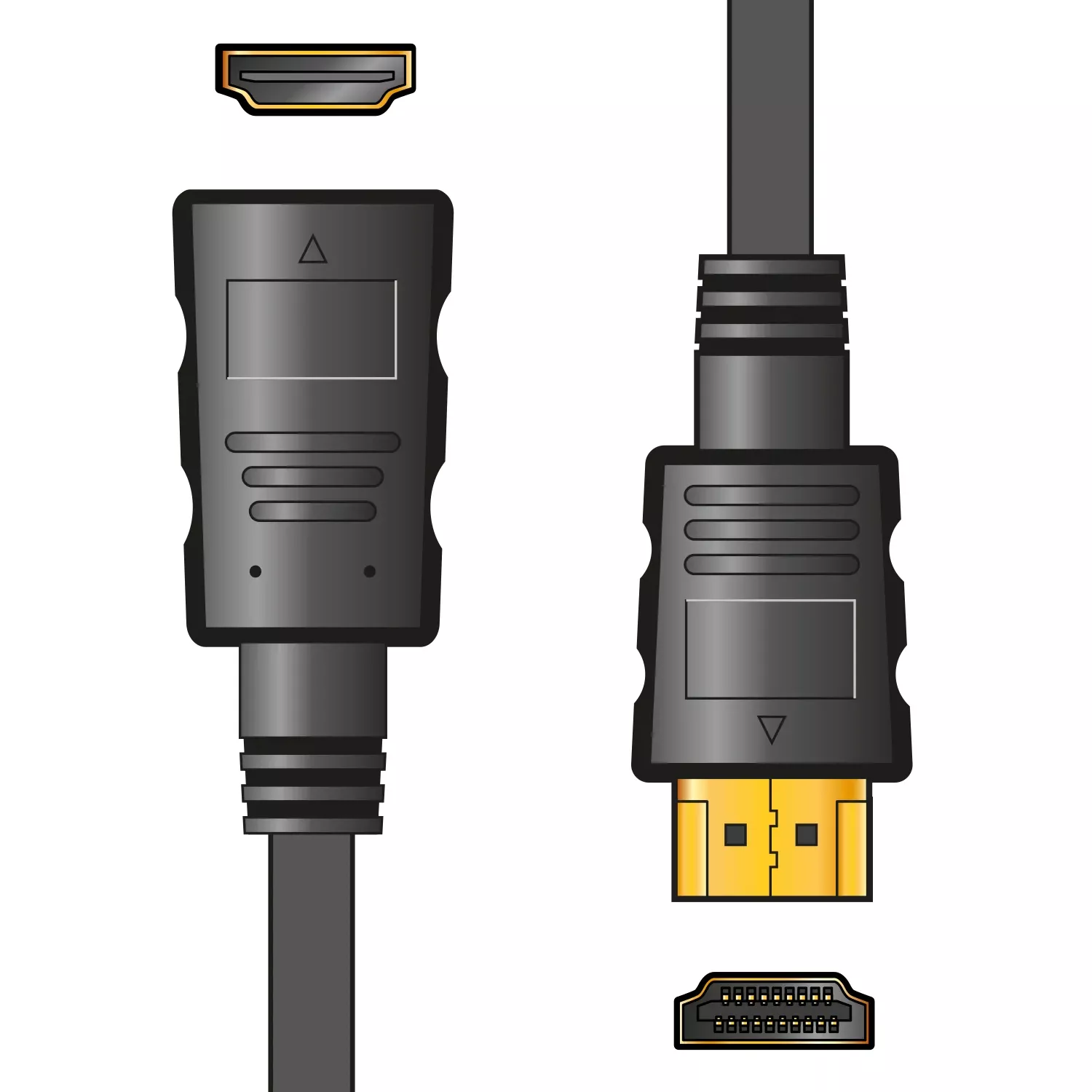 AV:Link 4K HDMI Extension Lead 0.5m