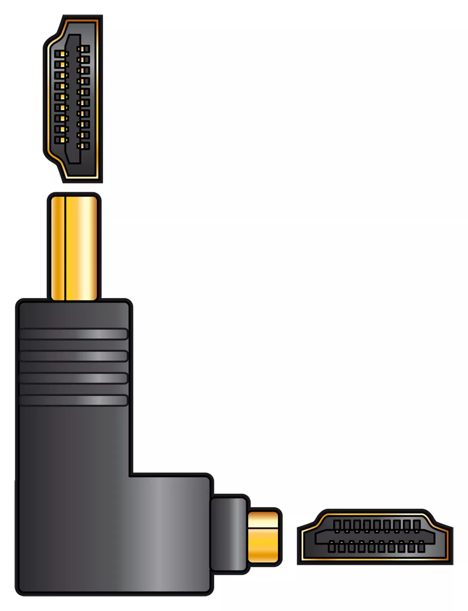 AV:Link Adaptor HDMI Right Angle Plug – HDMI Socket