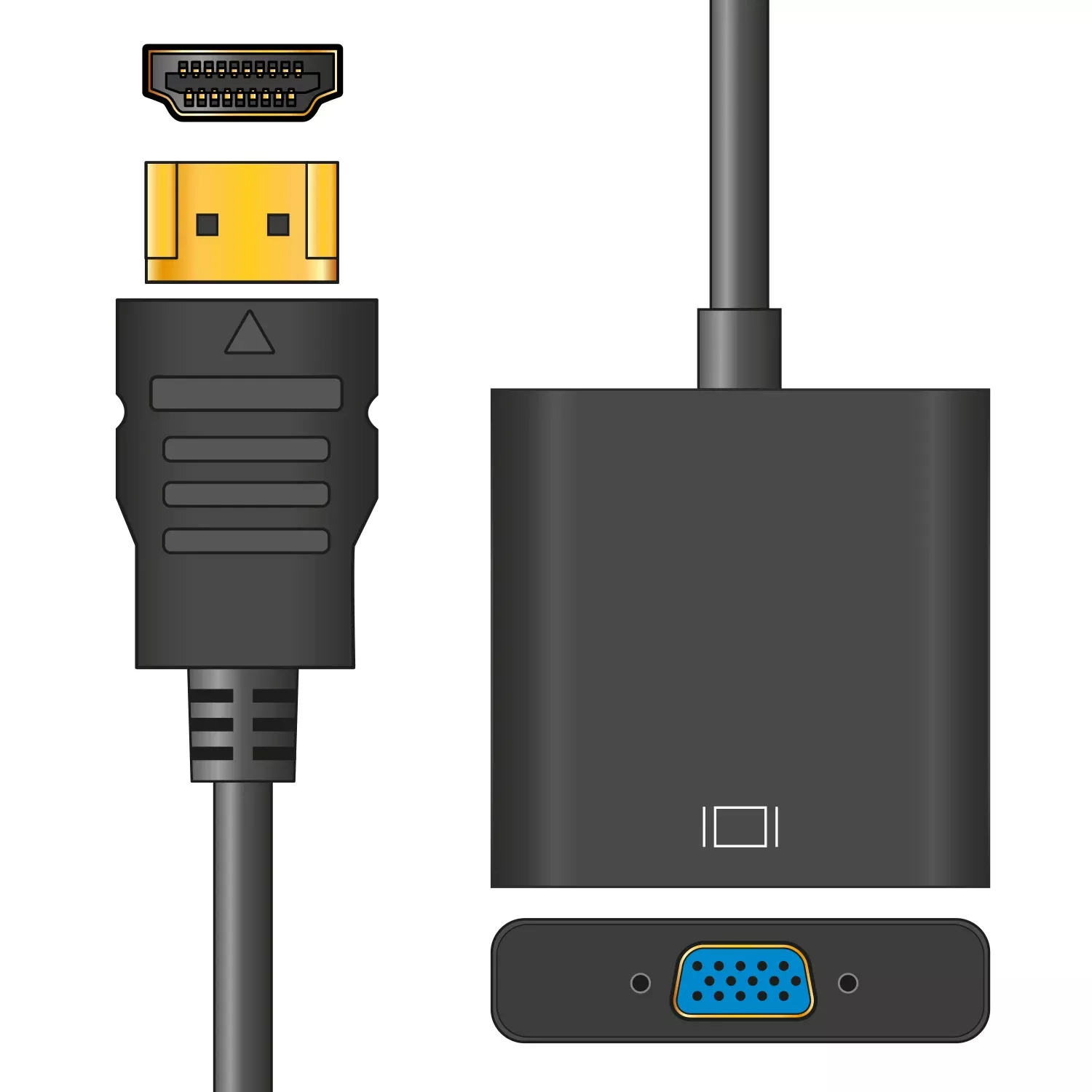 AV:Link Adaptor Lead HDMI Plug to VGA Socket