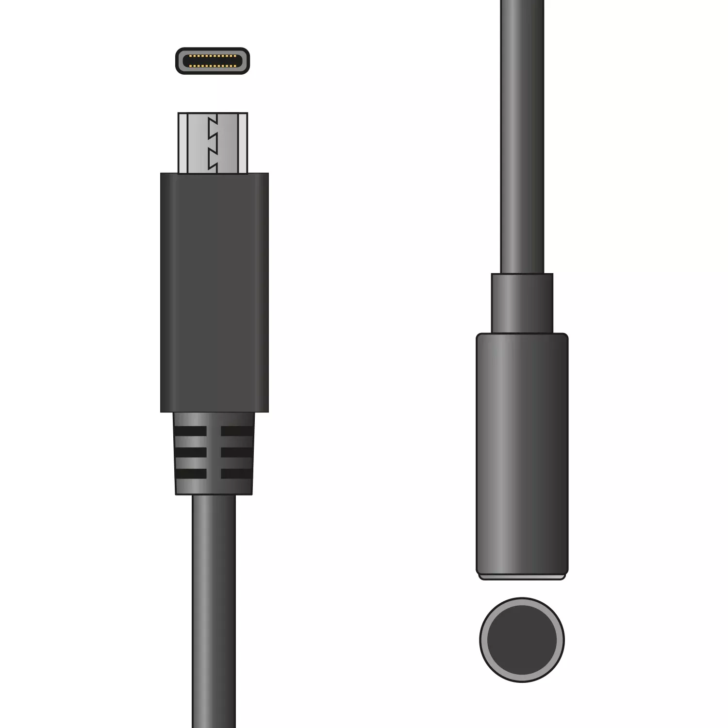 AV:Link Adaptor Lead USB Type-C Plug to 3.5mm Headphone Socket (Digital)