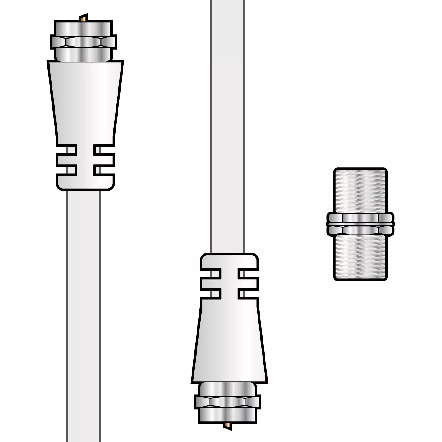 AV:Link Coaxial F-type Plug to Plug Lead Kit