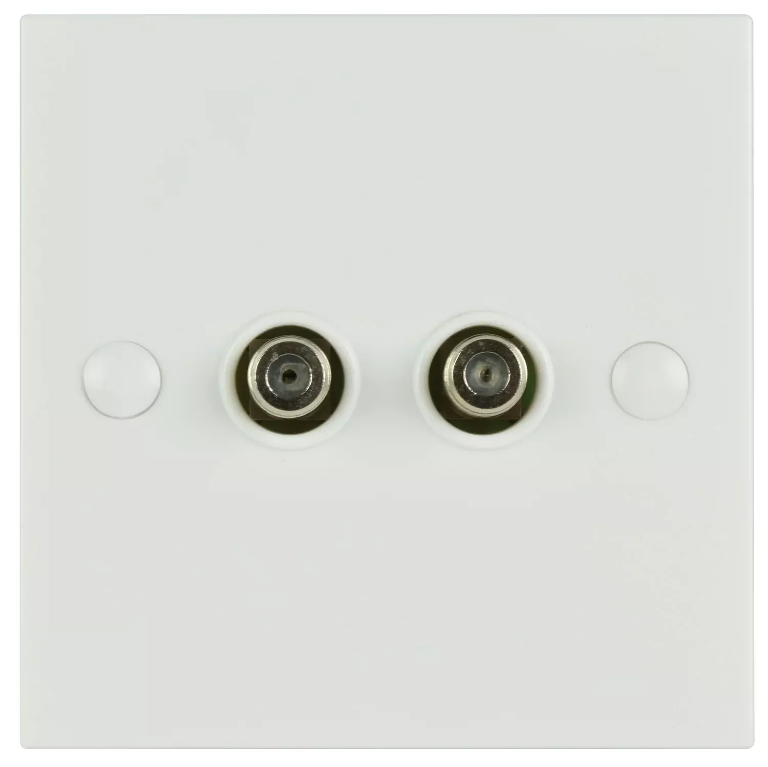 AV:Link Double F-Type Screw Wallplate