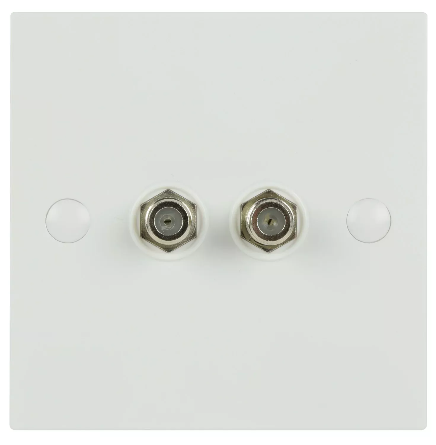 AV:Link Double Low Loss F-Type Screw Wallplate