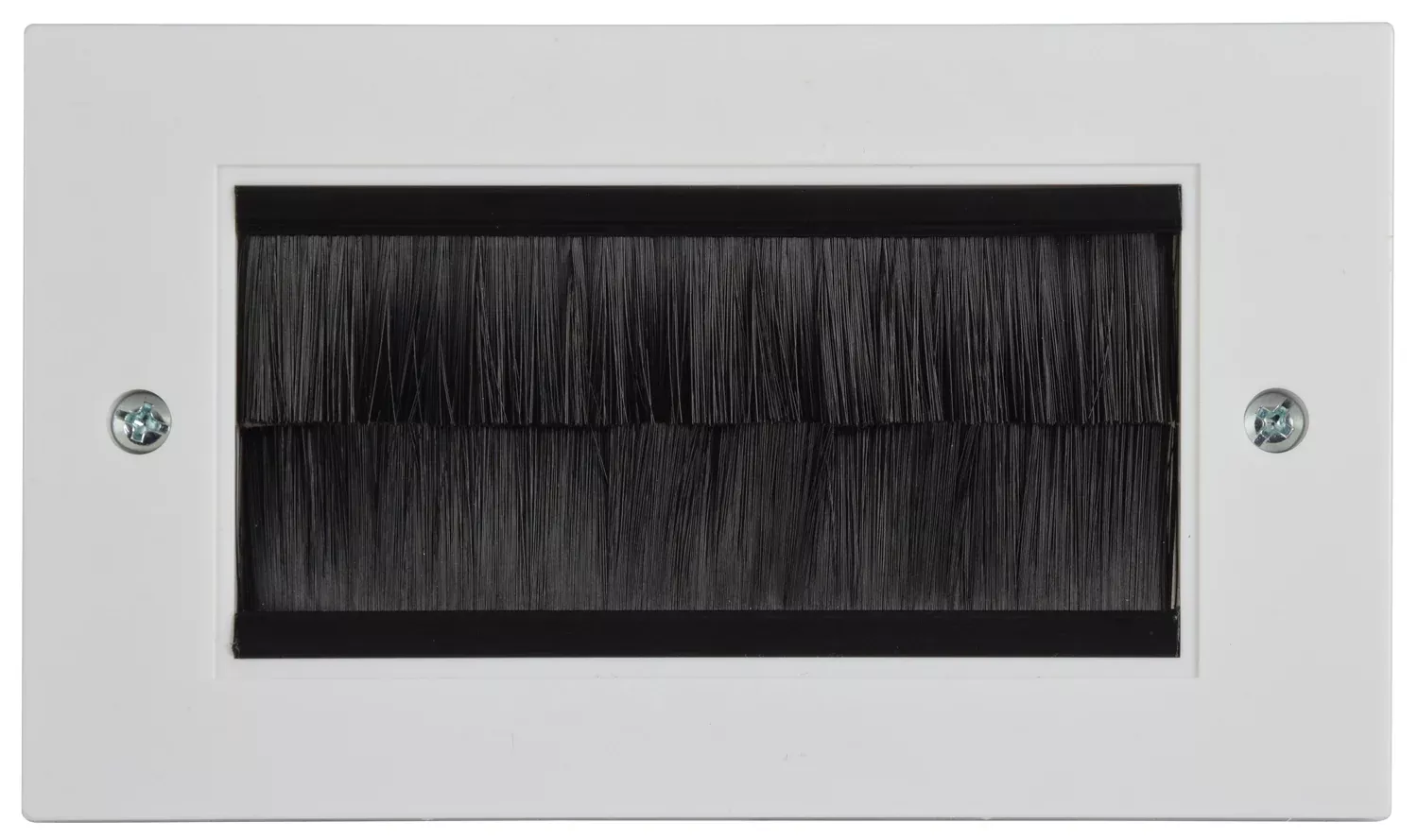 AV:Link Plastic Brush Wallplates Double Gang