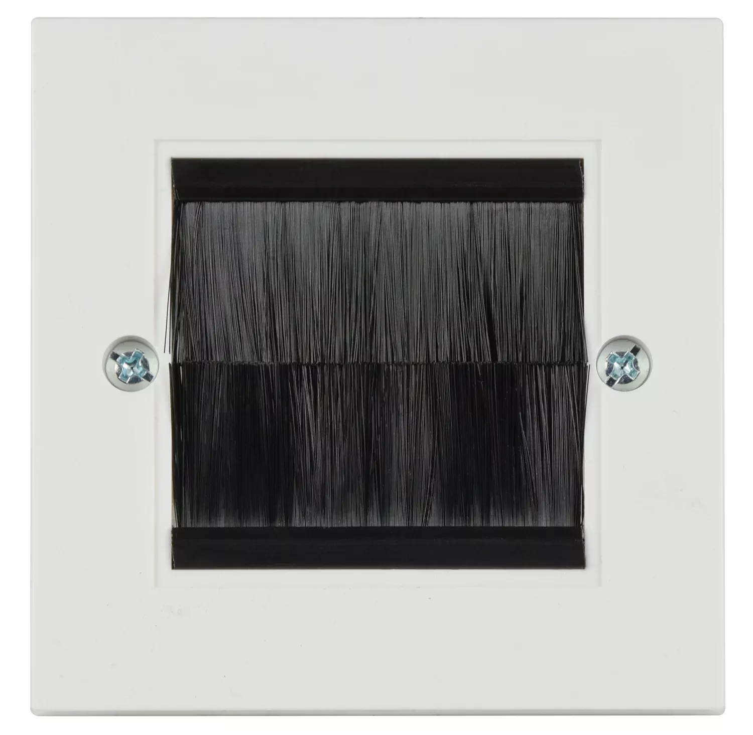 AV:Link Plastic Brush Wallplates Single Gang