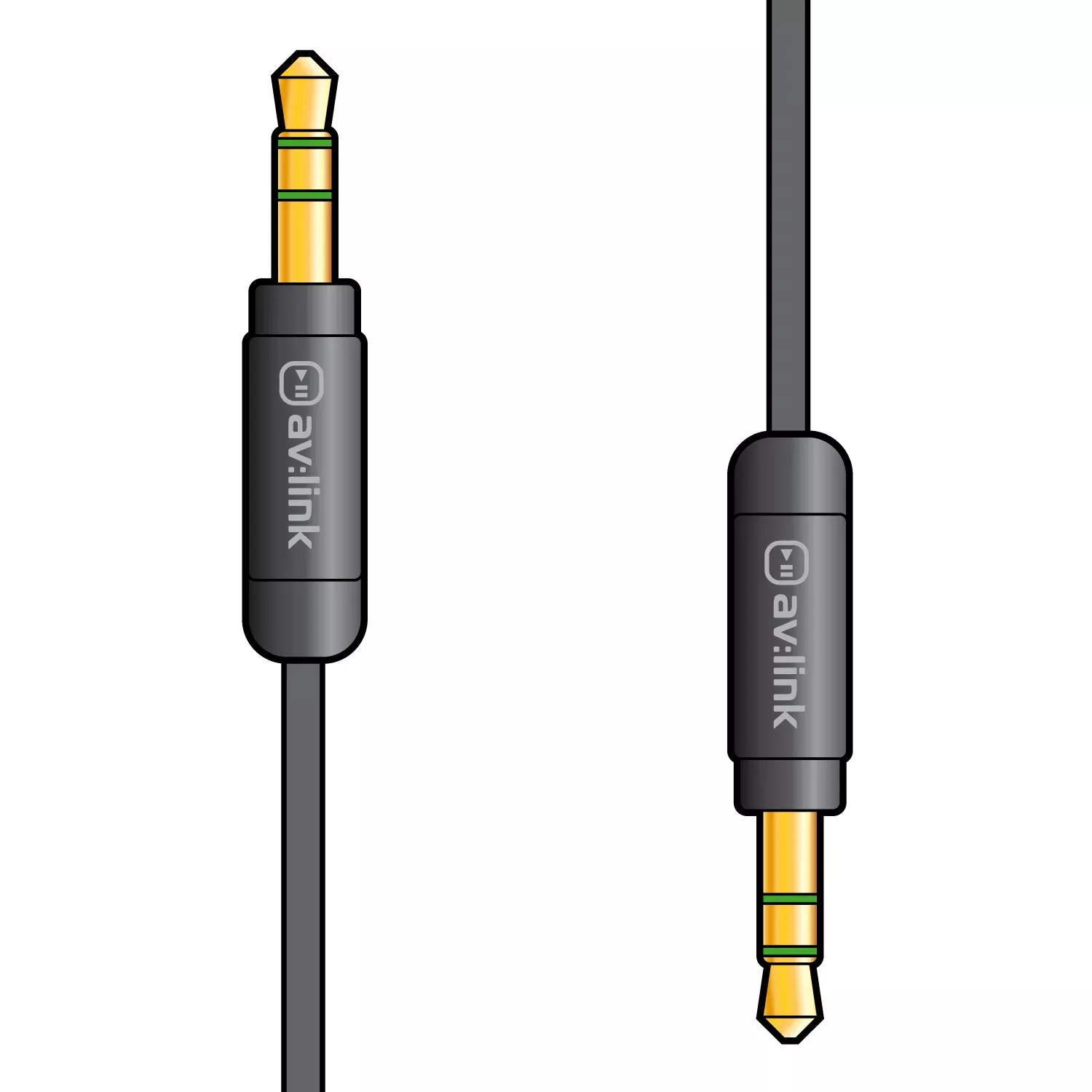 AV:Link Precision 3.5mm Stereo Plug to 3.5mm Stereo Plug Leads