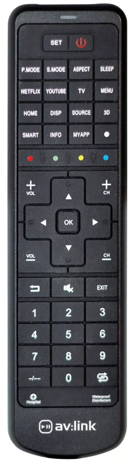 AV:Link Rugged Universal TV Remote Control