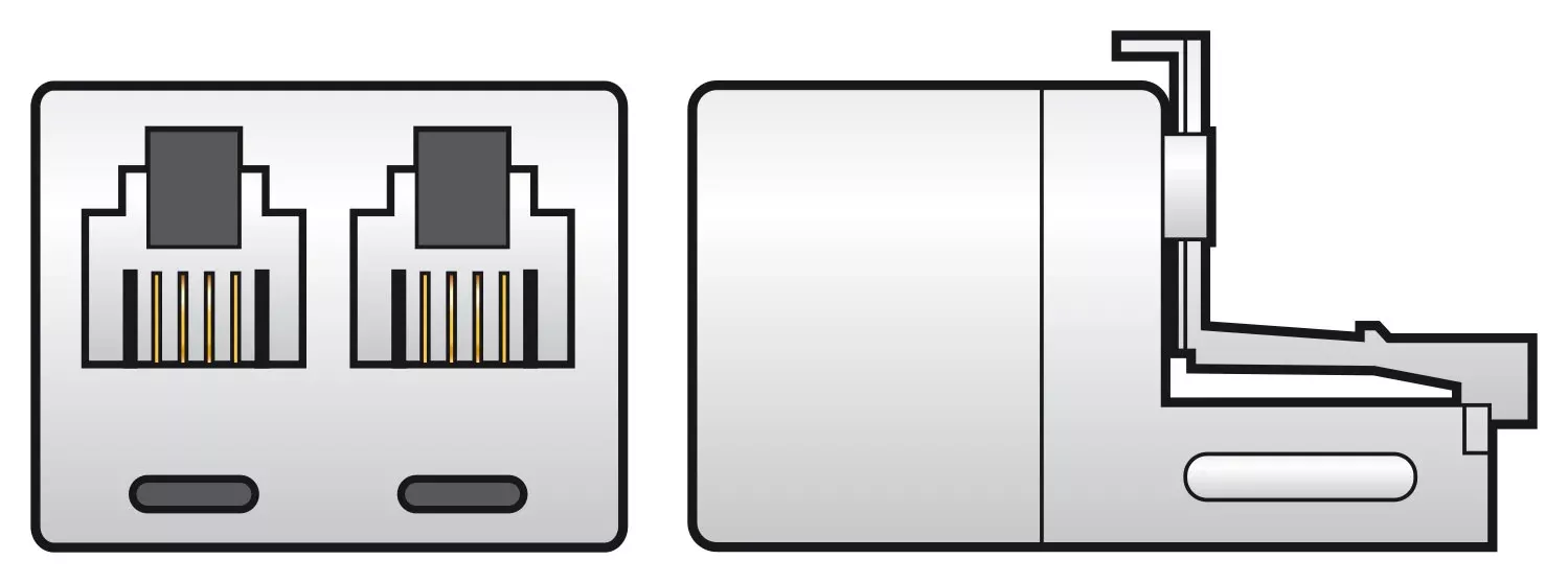 AV:Link Splitter 2 x RJ11 Sockets – RJ11 Plug