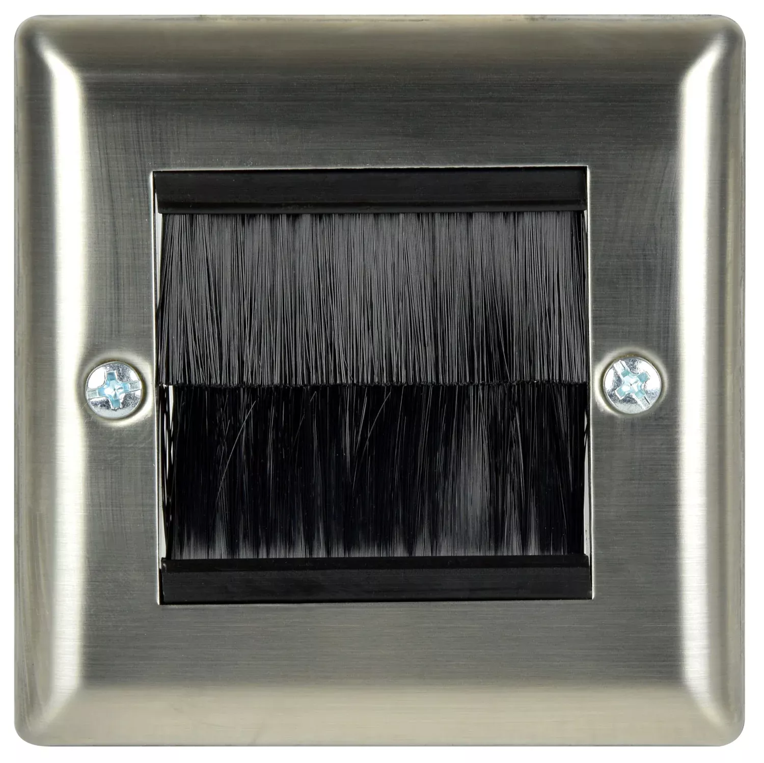 AV:Link Steel Brush Wallplates Single Gang