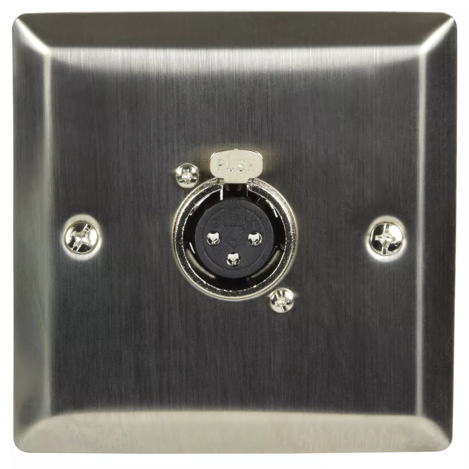 AV:Link Steel Wallplate with XLR Socket