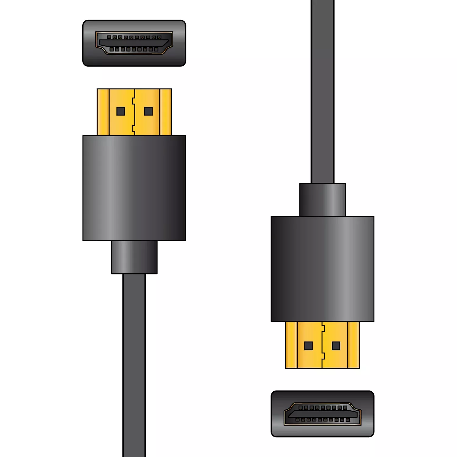AV:Link Thin-Wire High Speed 4K Ready HDMI Leads with Ethernet