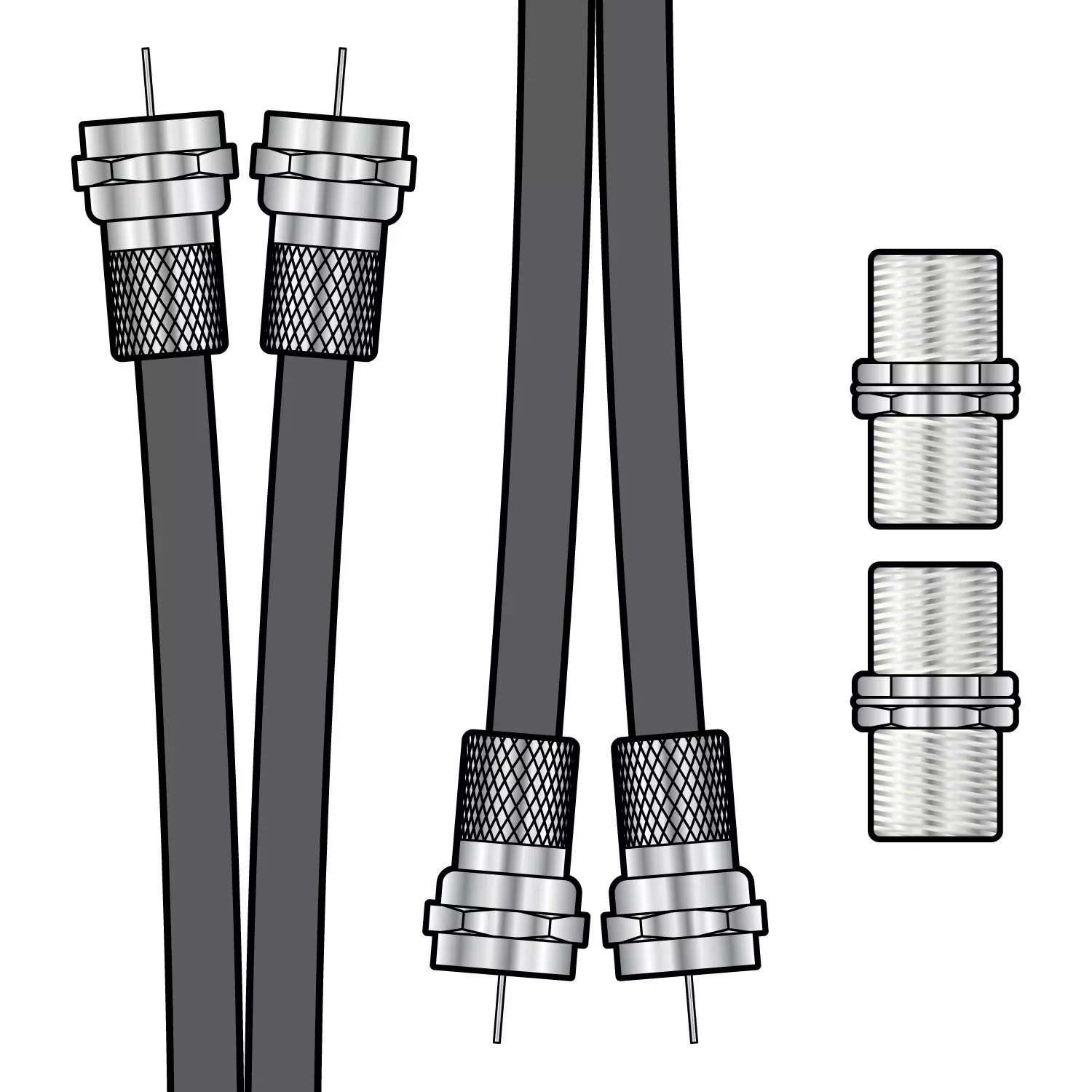 AV:Link Twin RG6 Satellite Extension Kit