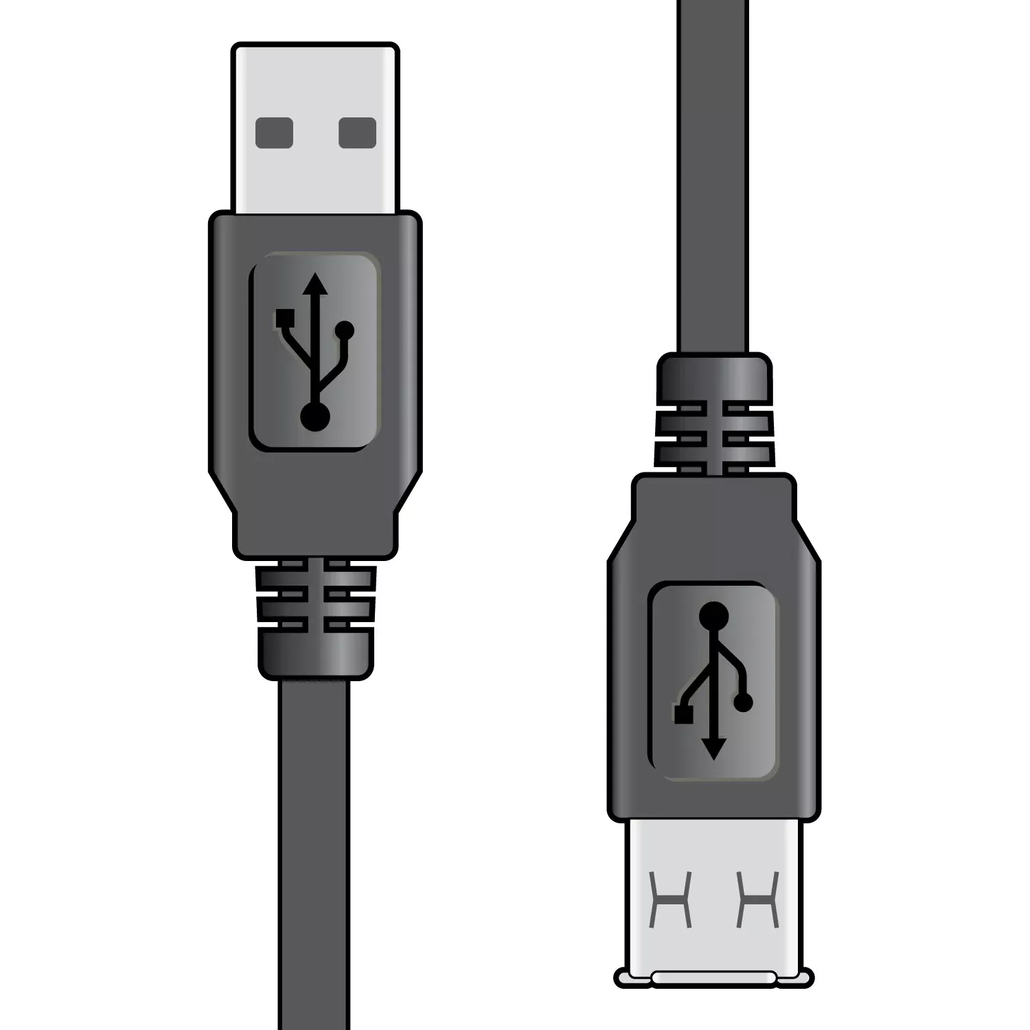 AV:Link USB 2.0 Type A Plug to Type A Socket Leads