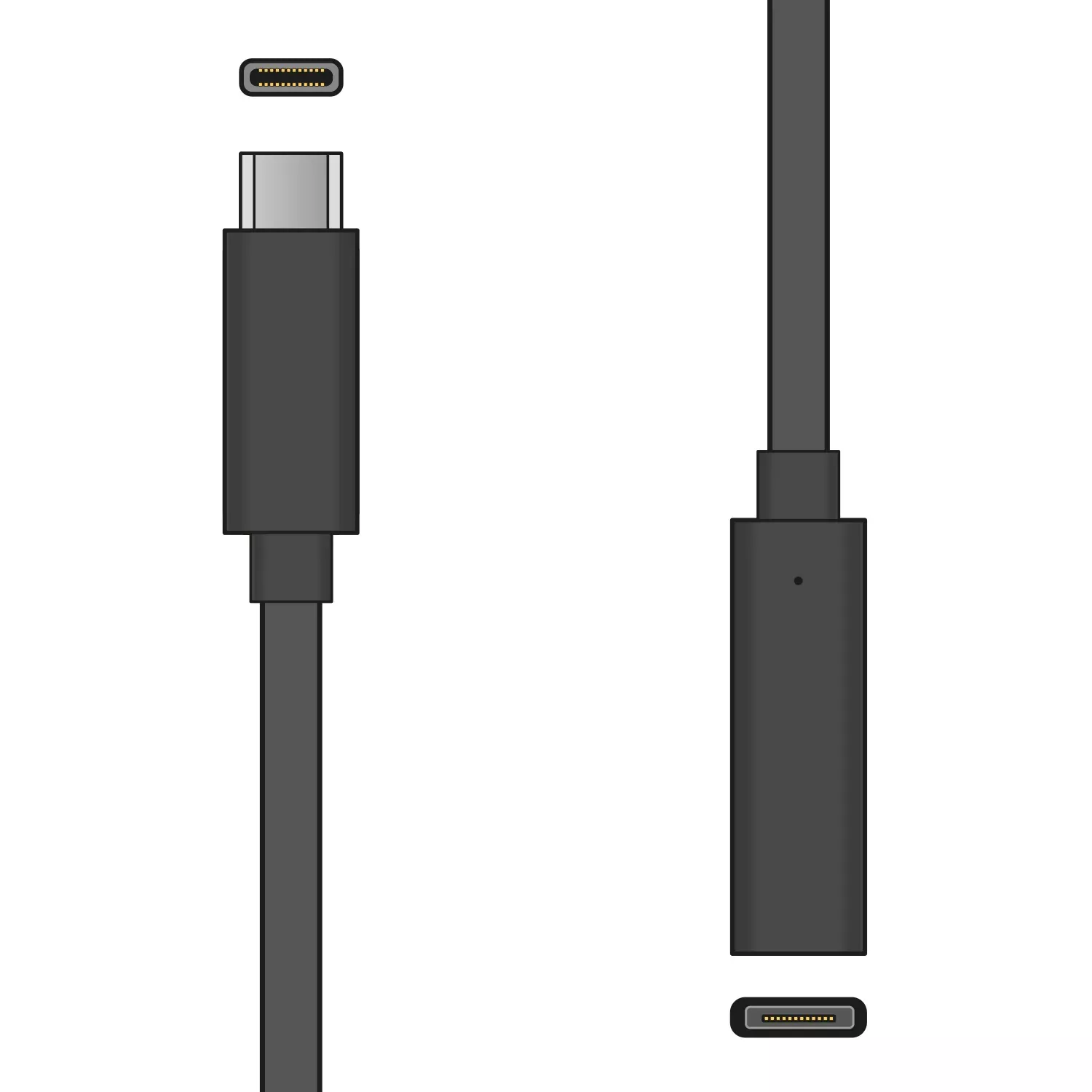 AV:Link USB 3.0 Type-C Plug to Type-C Socket Lead 1.5m