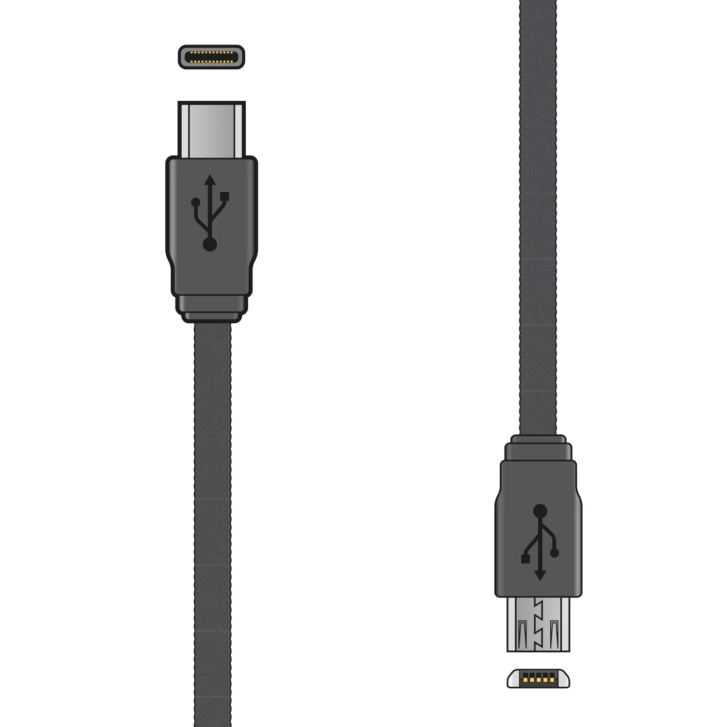 AV:Link USB2.0 Type-C to Micro USB Sync & Charge Lead 1.5m