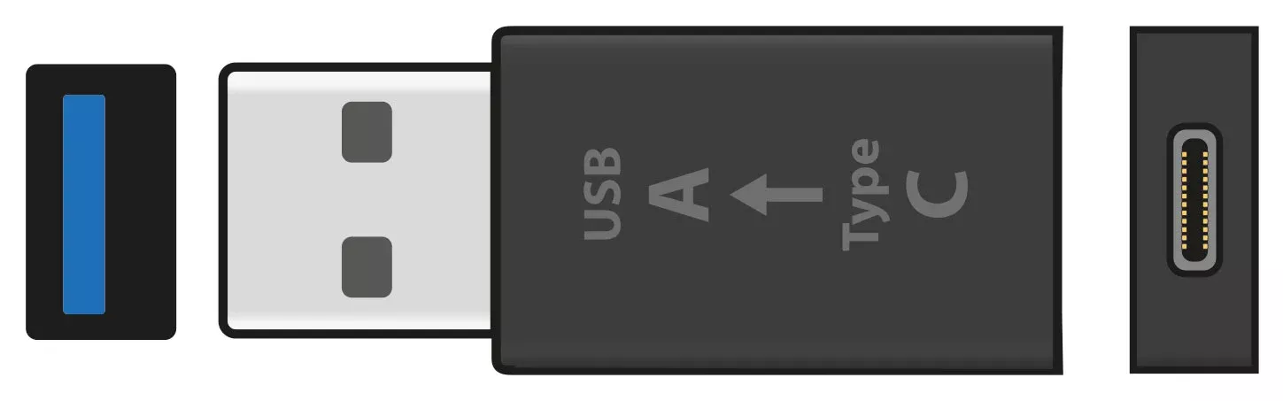 AV:Link USB3.0 Type-C Socket to Type-A Plug OTG Adaptor