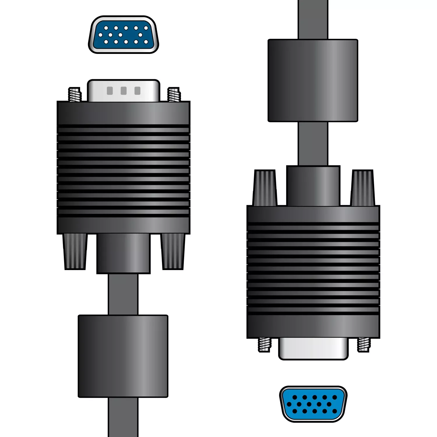 AV:Link VGA Plug to Plug Leads