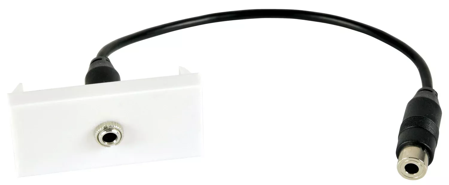 AV:Link Wall Plate Module – 3.5mm Stereo Jack to Female Tail