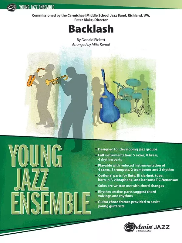 Backlash: Jazz Ensemble Conductor Score & Parts