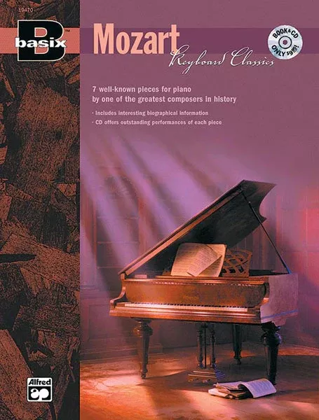 Basix: Keyboard Classics: Mozart: Keyboard/Piano Book & CD