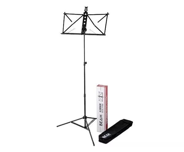 Beam Music Stand Aluminium Black with Bag