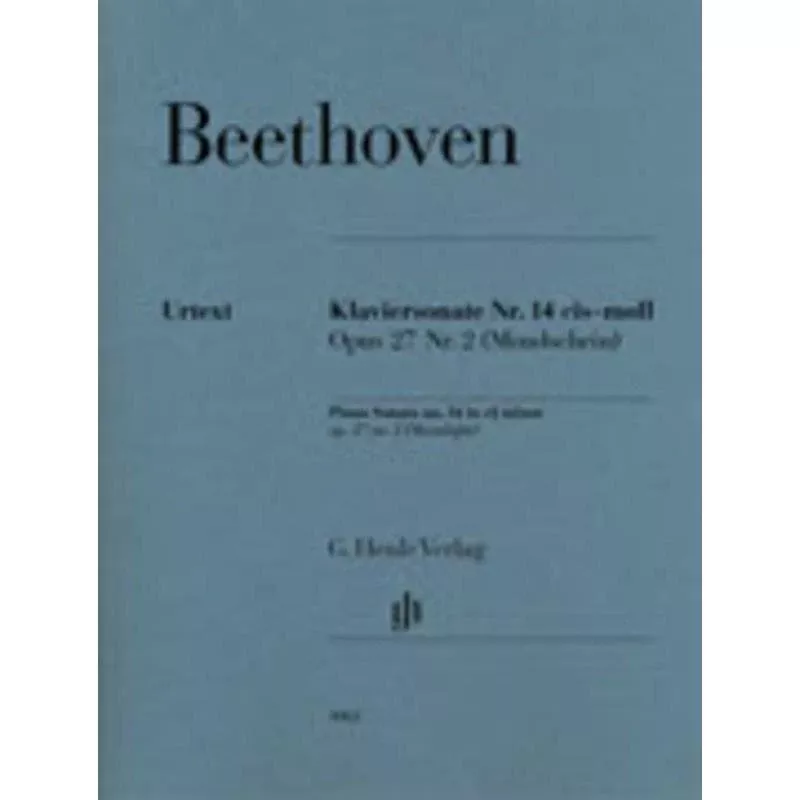 Beethoven - Moonlight, Sonata Op. 27 Henle Urtext Edition