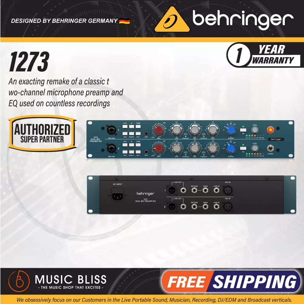 Behringer 1273 Vintage Stereo Microphone Preamp