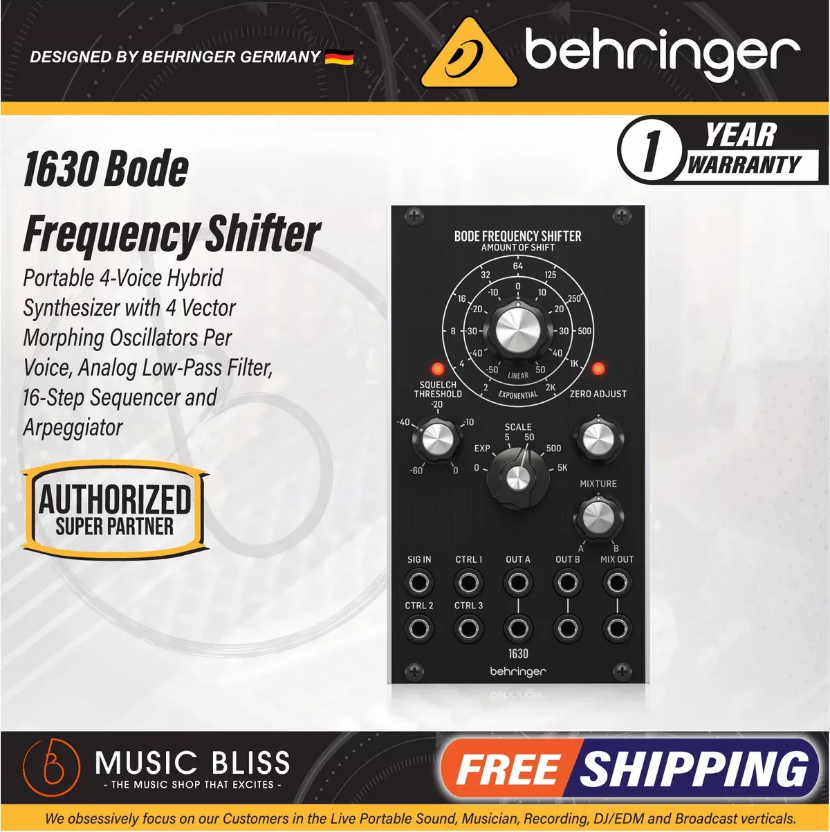 Behringer 1630 Bode Frequency Shifter Eurorack Module