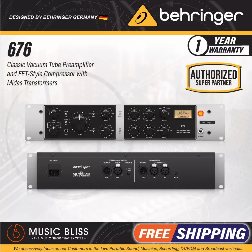 Behringer 676 Tube Preamplifier and Limiting Amplifier