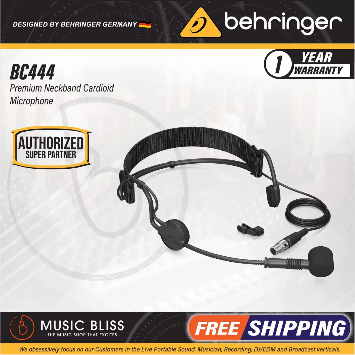 Behringer BC444 Neckband Cardioid Microphone