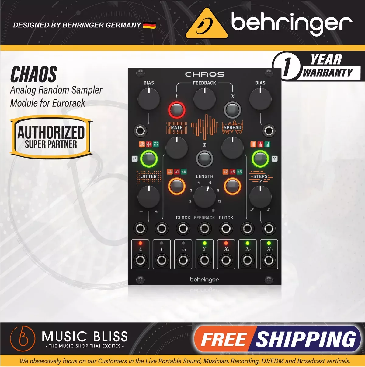 Behringer Chaos Analog Random Sampler Eurorack Module
