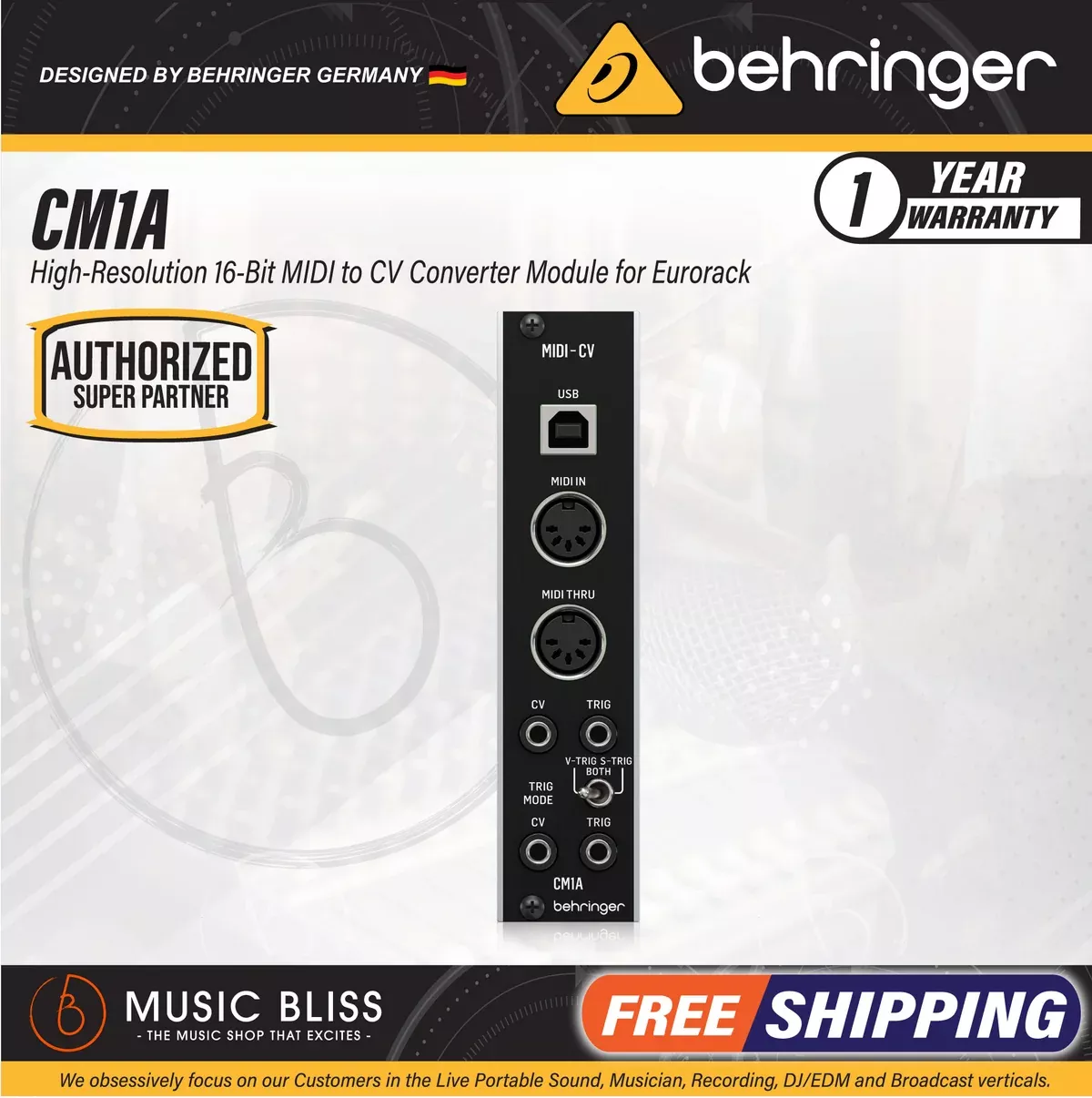 Behringer CM1A Midi To CV Converter Eurorack Module