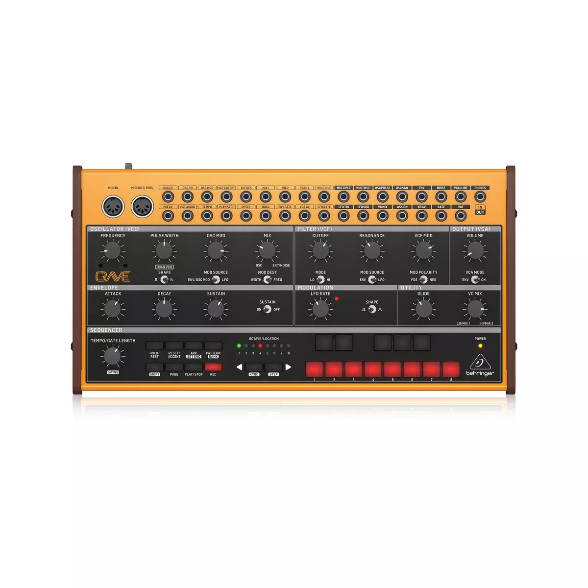 Behringer Crave Analog Semi-Modular Synthesizer, UK Plug