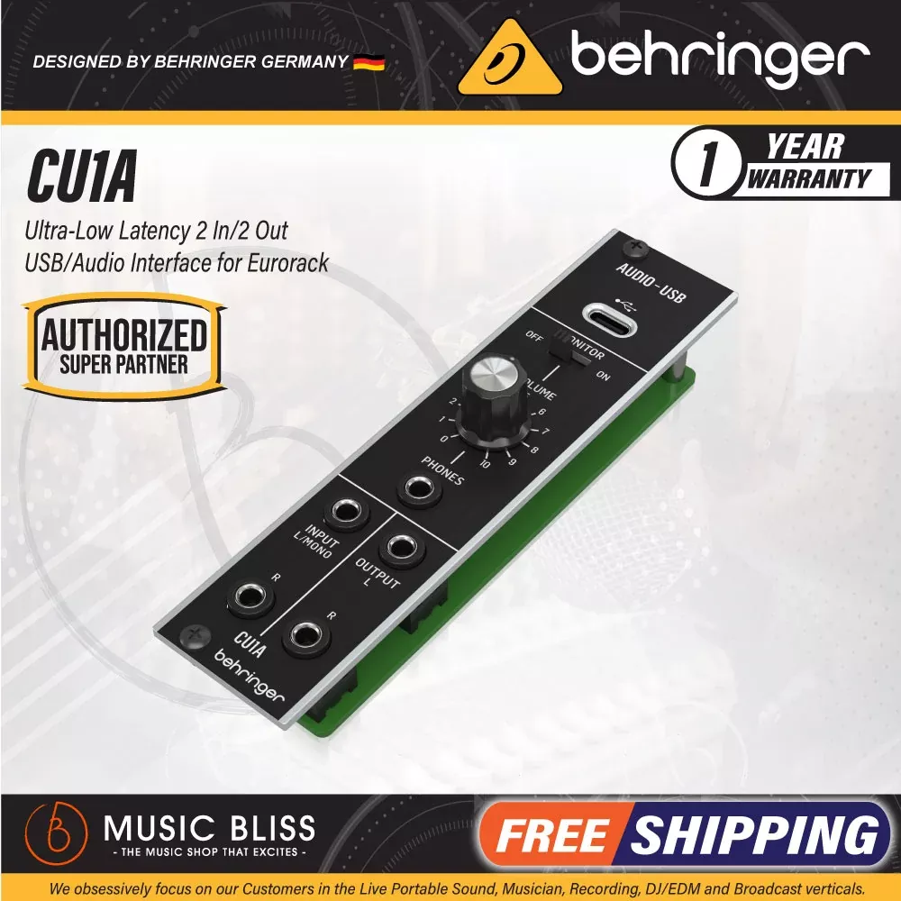 Behringer CU1A 2-in/2-out Eurorack USB/Audio Interface