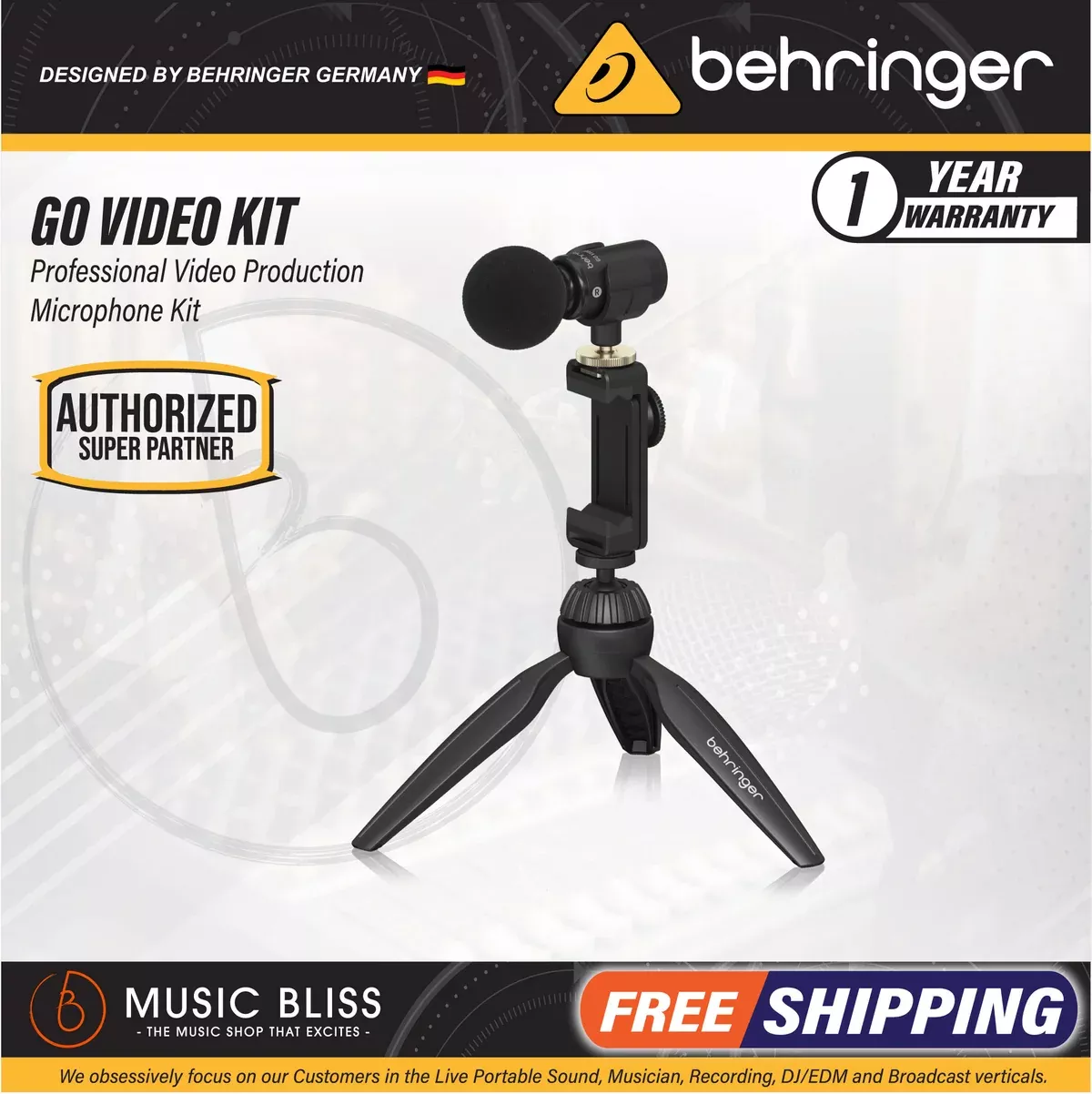 Behringer GO VIDEO KIT Video Production Microphone Kit