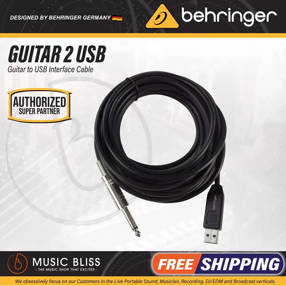 Behringer GUITAR 2 USB – Guitar to USB Interface Cable