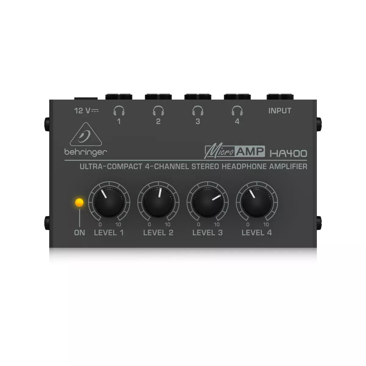 Behringer HA400 Microamp Ultra-Compact 4-Channel Stereo Headphones Amplifier