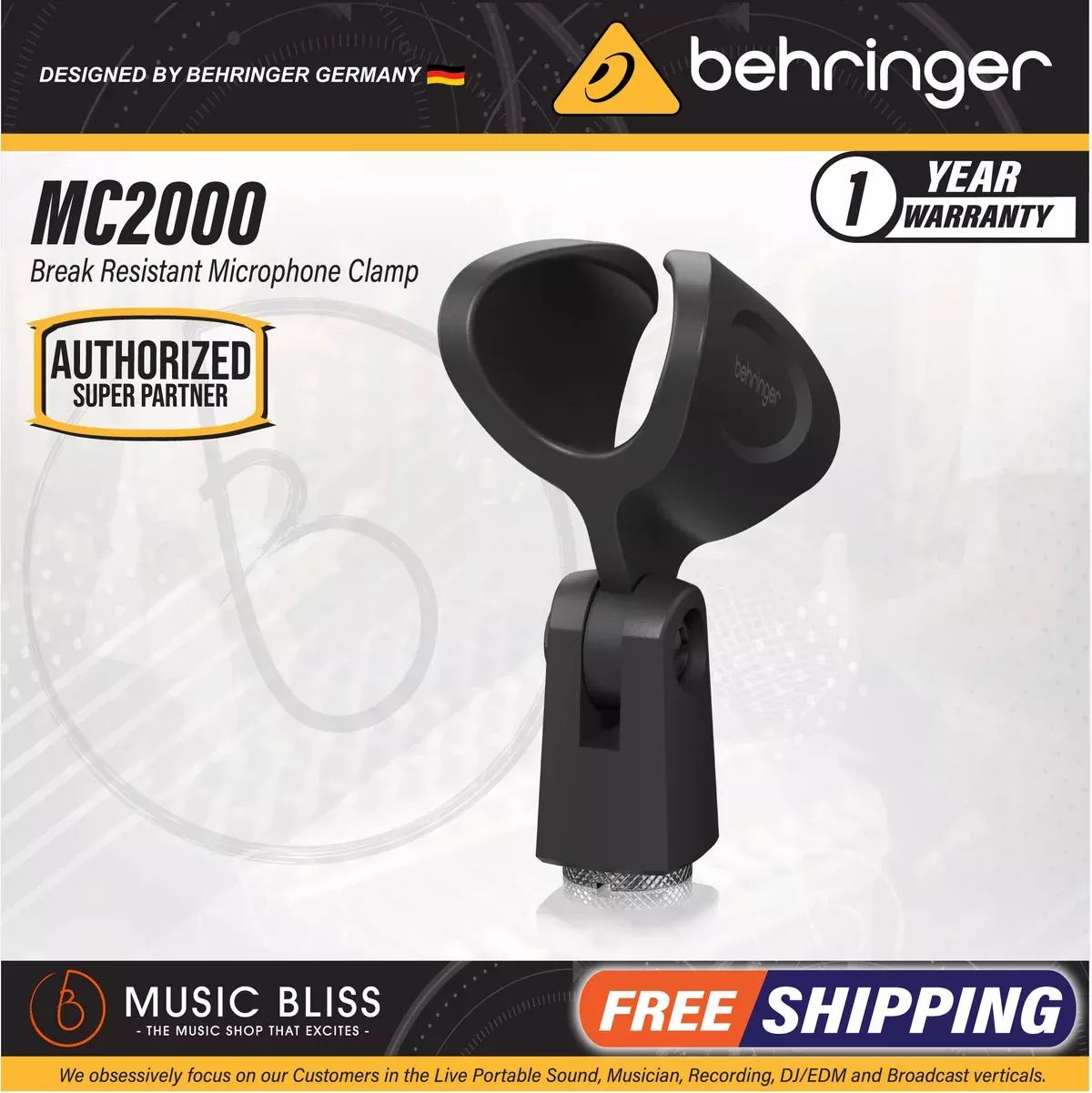 Behringer MC2000 Break Resistant Microphone Clip