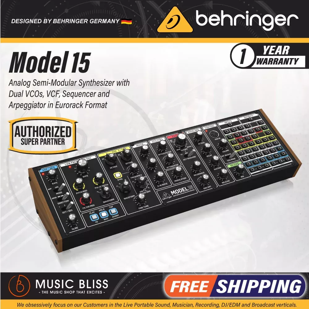 Behringer Model 15 Semi-modular Analog Synthesizer